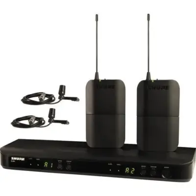 Sistema Inalámbrico Doble con Dos Micrófonos Shure BLX188/CVL