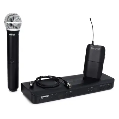 Sistema inalámbrico doble con micrófono Shure BLX1288/CVL