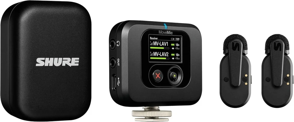 Sistema inalámbrico MoveMic Two Kit SHURE MV-TWO-KIT