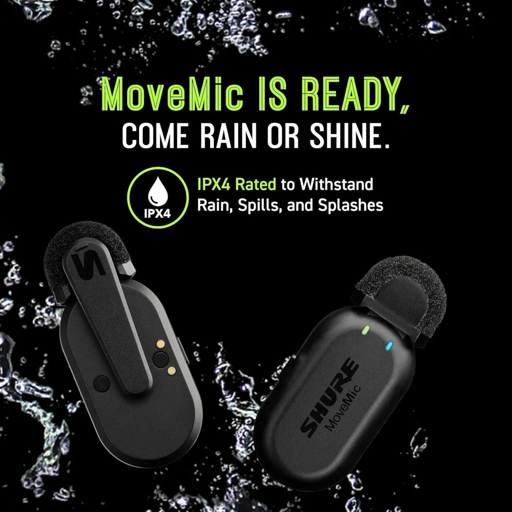 Sistema inalámbrico MoveMic Two Kit SHURE MV-TWO-KIT - Imagen 10