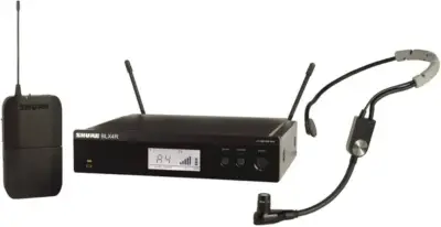 Sistema inalámbrico Shure con micrófono de diadema SM35 y receptor para rack BLX14R