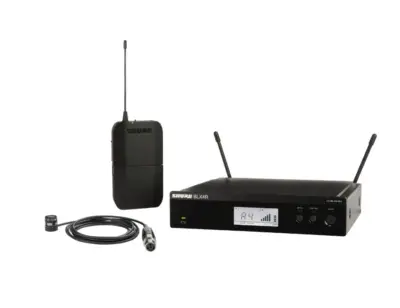 Sistema Inalámbrico Shure con Micrófono de Solapa WL185 y Receptor para Rack
