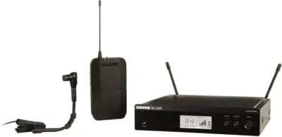 Sistema Inalámbrico Shure para Instrumento con Micrófono de Clip y Receptor Rack