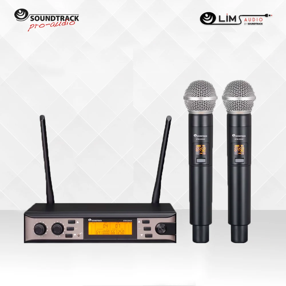 Sistema Inalámbrico Soundtrack STW-23HU2 con 2 Pares de Micrófonos