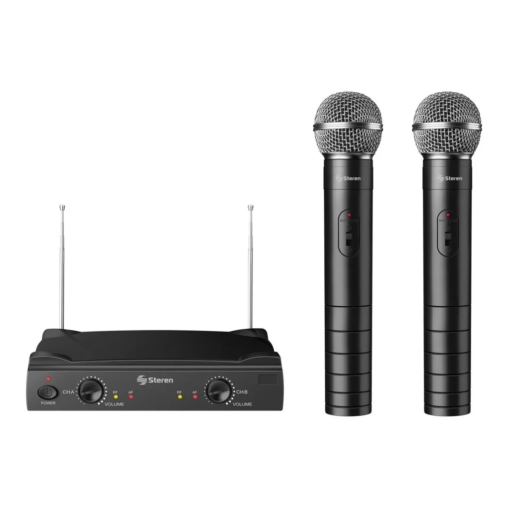 Sistema Inalámbrico UHF Steren de Mano WR-055UHF