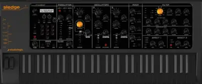 Sintetizador Analógico StudioLogic Sledge Black Edition