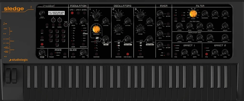 Sintetizador Analógico StudioLogic Sledge Black Edition