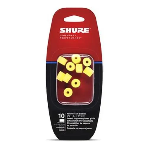 Esponjas Amarillas para Audífonos In-Ear Shure EAYLF1-10