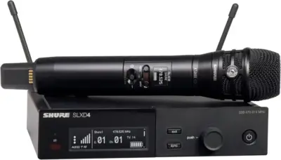 Sistema Inalámbrico Digital Shure SLXD24 con Transmisor SLXD2 y Cápsula KSM8
