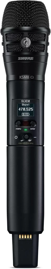 Sistema Inalámbrico Digital Shure SLXD24 con Transmisor SLXD2 y Cápsula KSM8 - Imagen 5