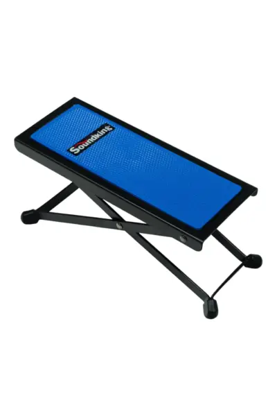 Banco Pie Para Guitarrista Azul