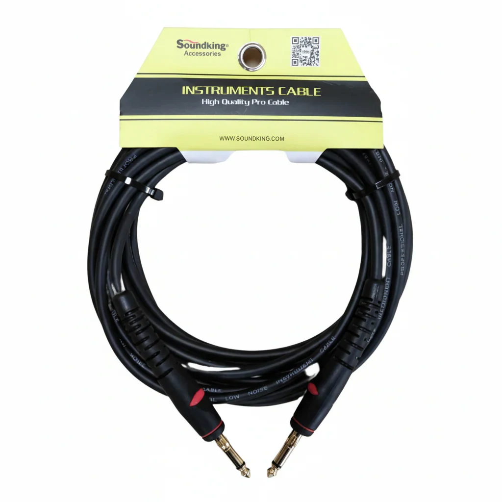 Cable para instrumento flexible plug a plug de 6.3 mm blindado 3 mts