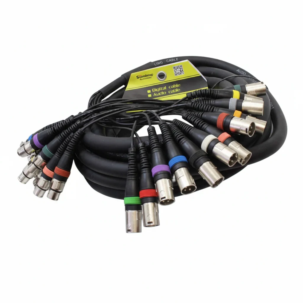 Snake de 12 Canales XLR Macho - Hembra Multi Núcleo 10 mm
