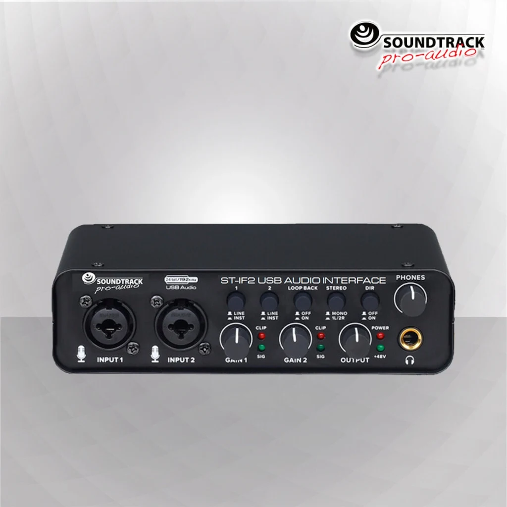 Interfaz de Audio ST-IF2 Mezcladora de Audio de 2 Canales