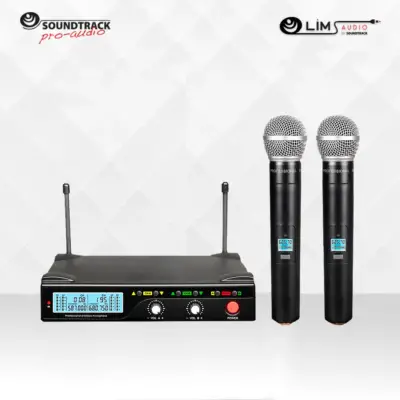 Sistema de micrófono inalámbrico de 2 canales UHF Soundtrack