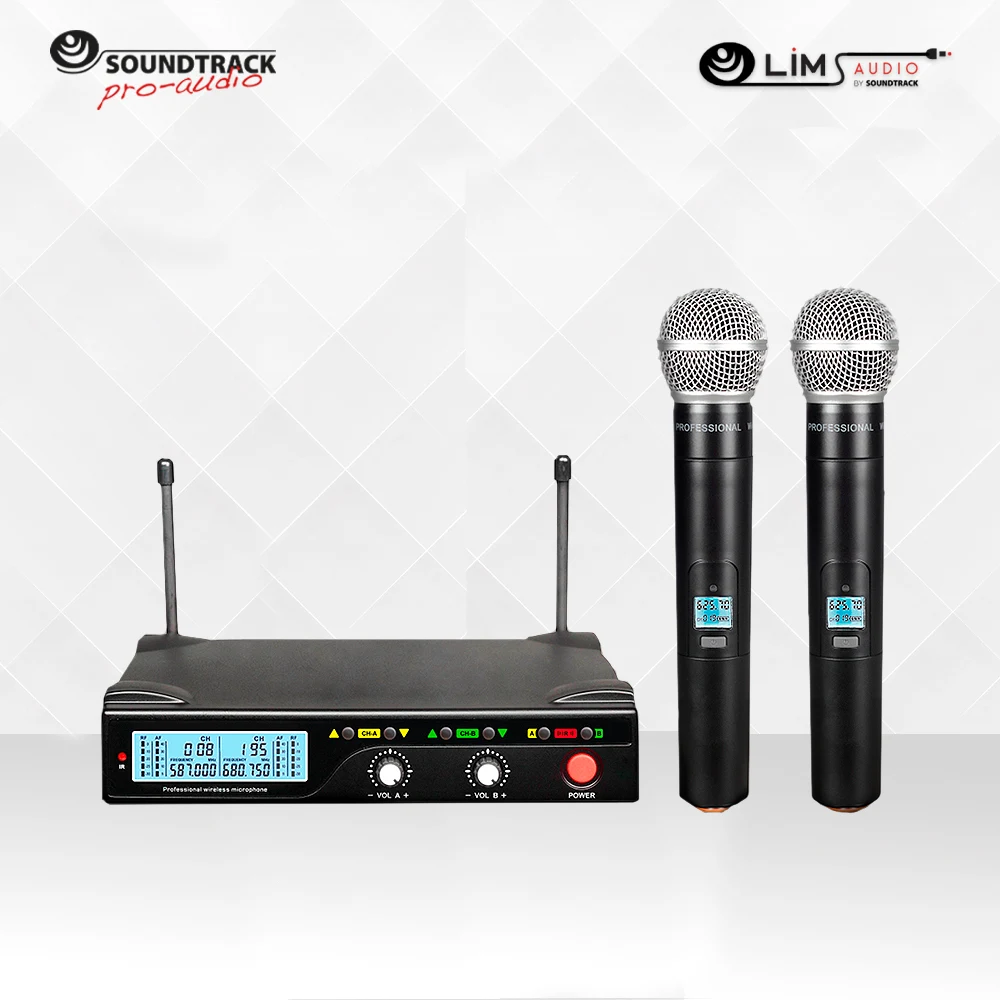 Sistema de micrófono inalámbrico de 2 canales UHF Soundtrack