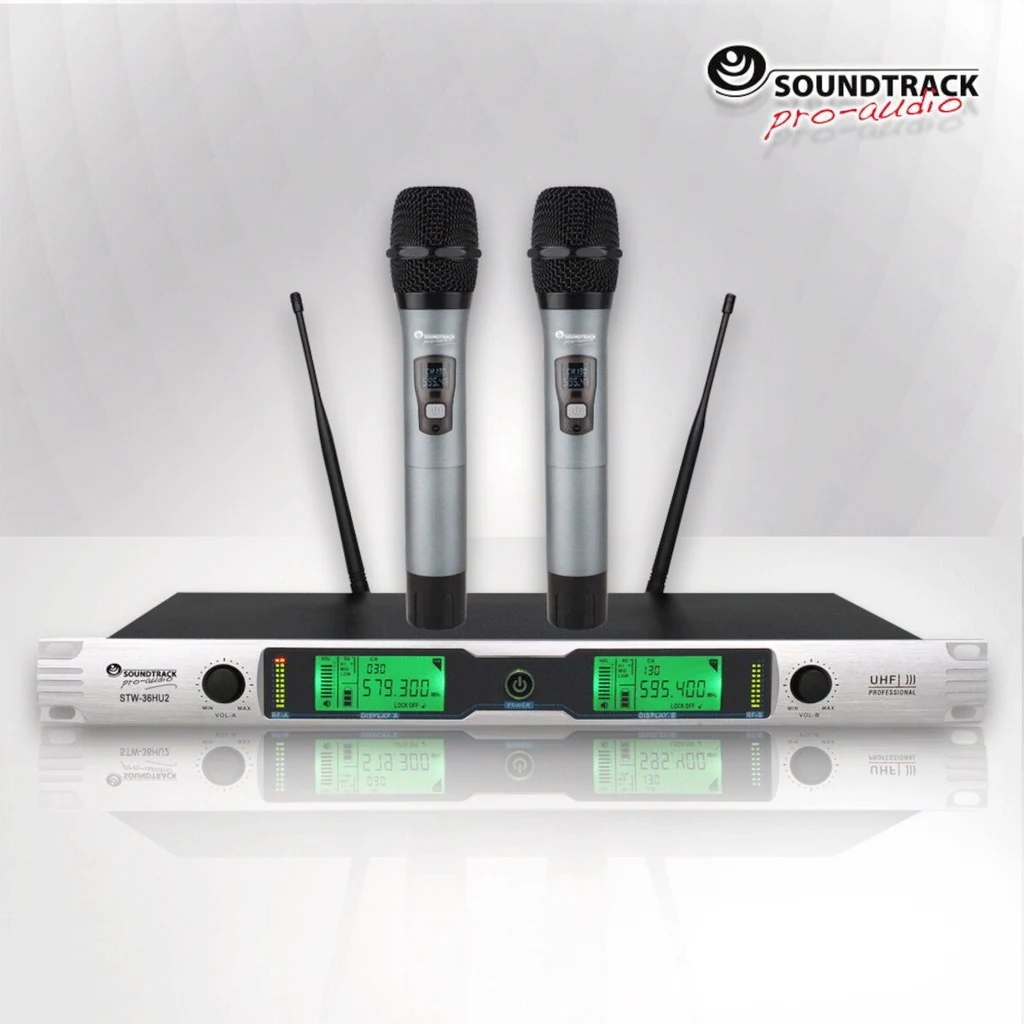 Micrófono Inalámbrico UHF de Dos Canales STW-36HU2