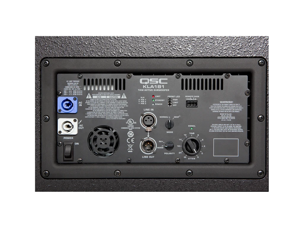 Subwoofer Activo QSC KLA181 de 18" 1000W - Imagen 2