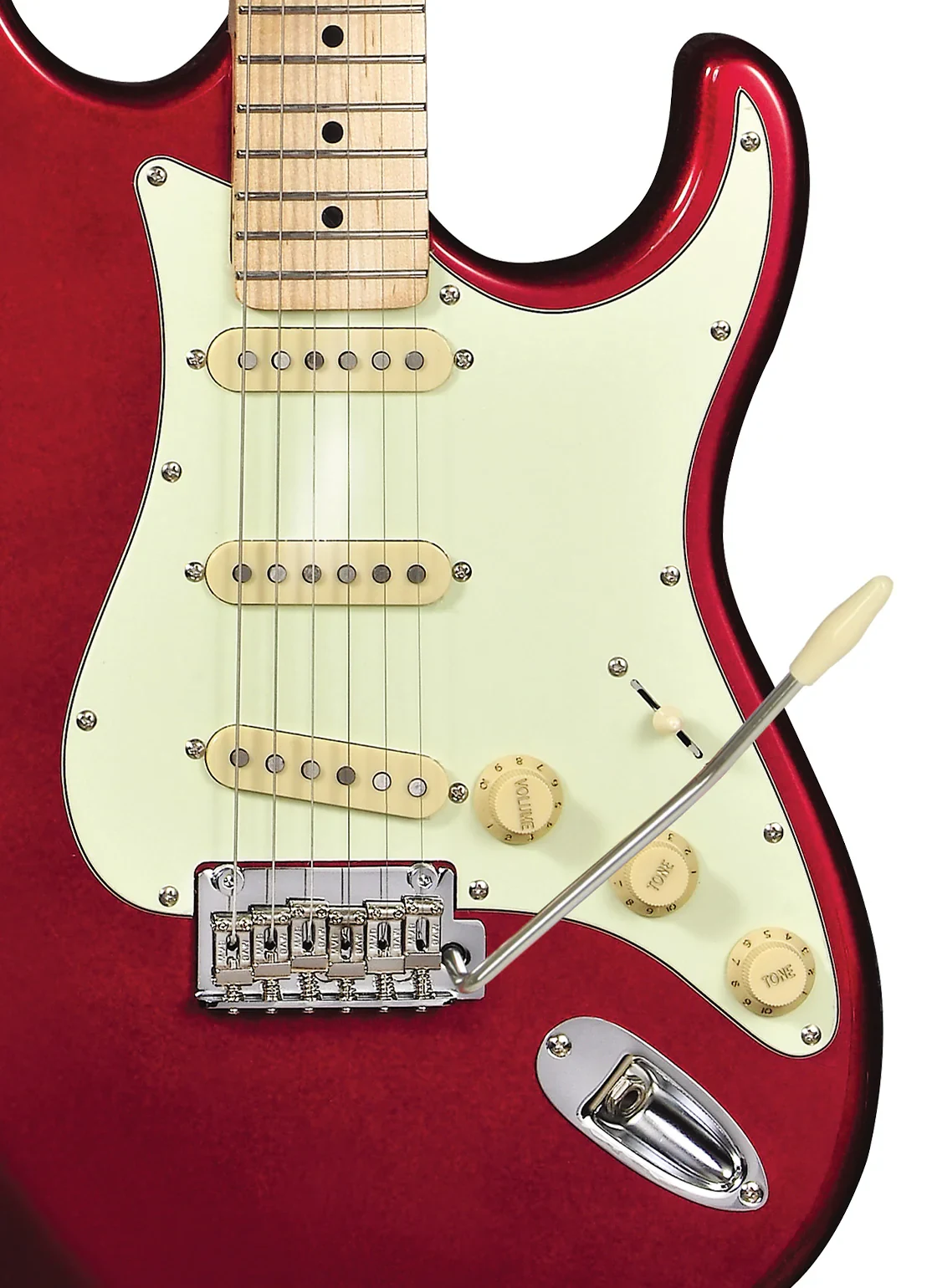 Tagima Guitarra Eléctrica Cuerpo Alder Roja T635 - Imagen 2