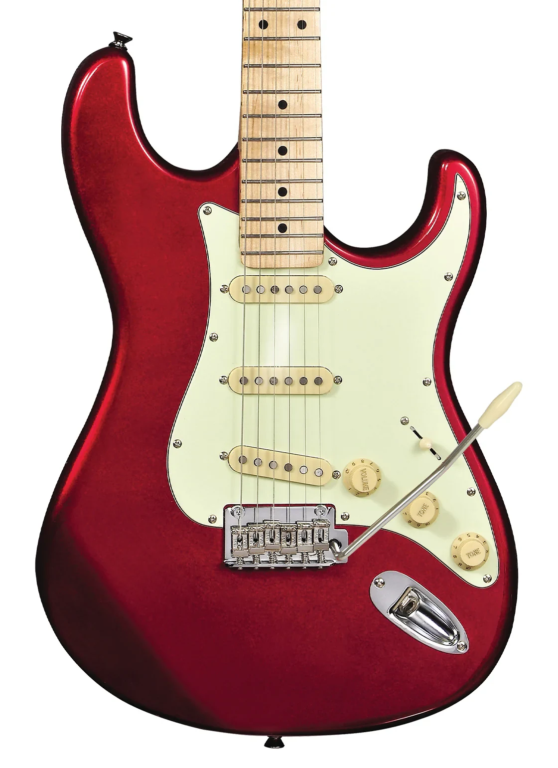 Tagima Guitarra Eléctrica Cuerpo Alder Roja T635 - Imagen 4
