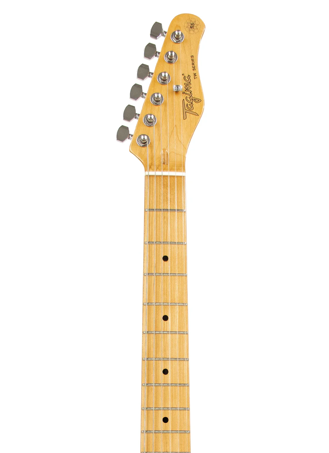 Tagima Guitarra Eléctrica TW-55 Color Crema Mica Negra - Imagen 4