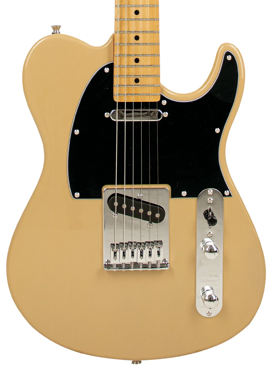 Tagima Guitarra Eléctrica TW-55 Color Crema Mica Negra - Imagen 5