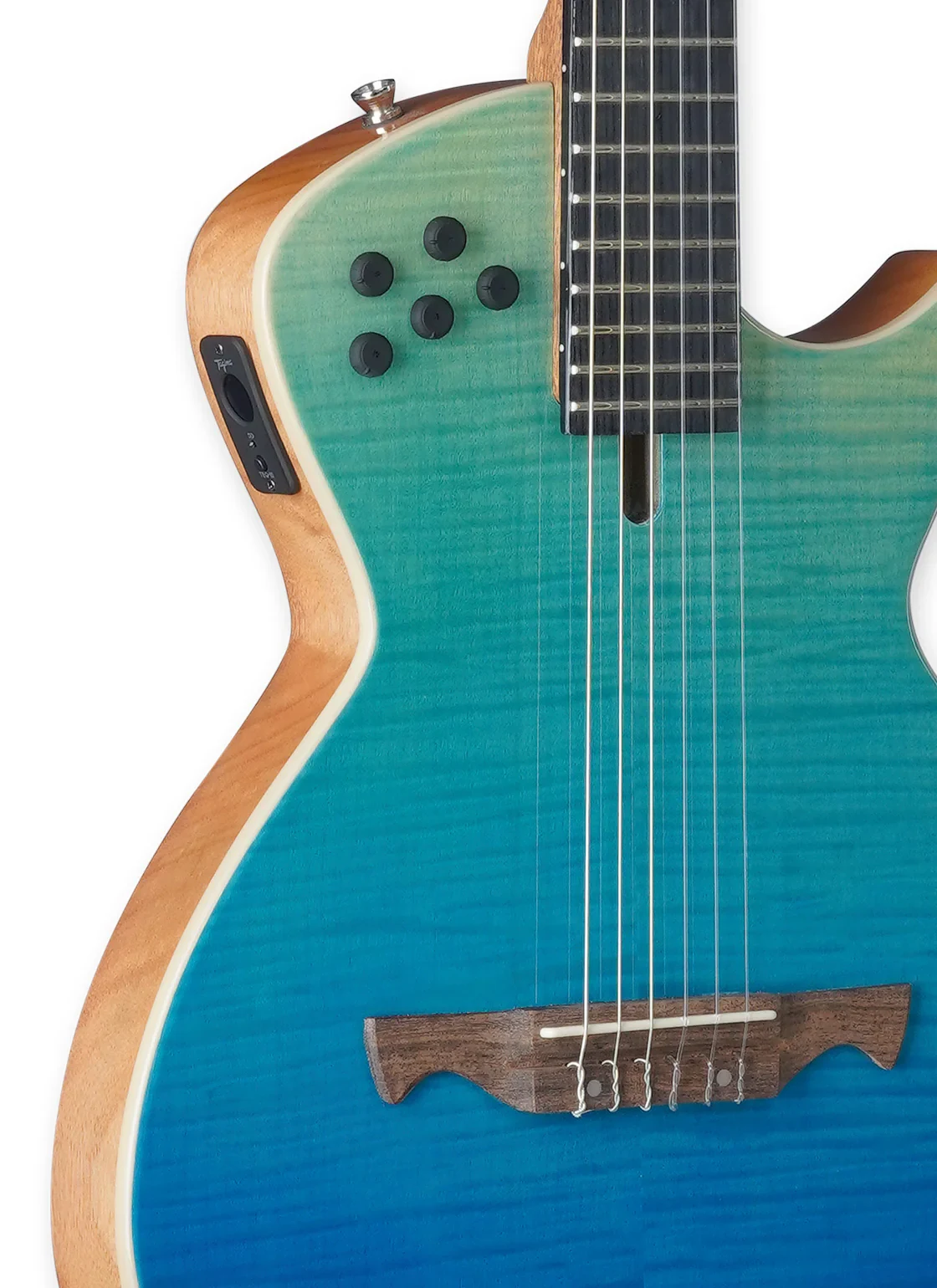 Tagima Guitarra Electroacústica Modena Blue Cuerdas Nylon - Imagen 2