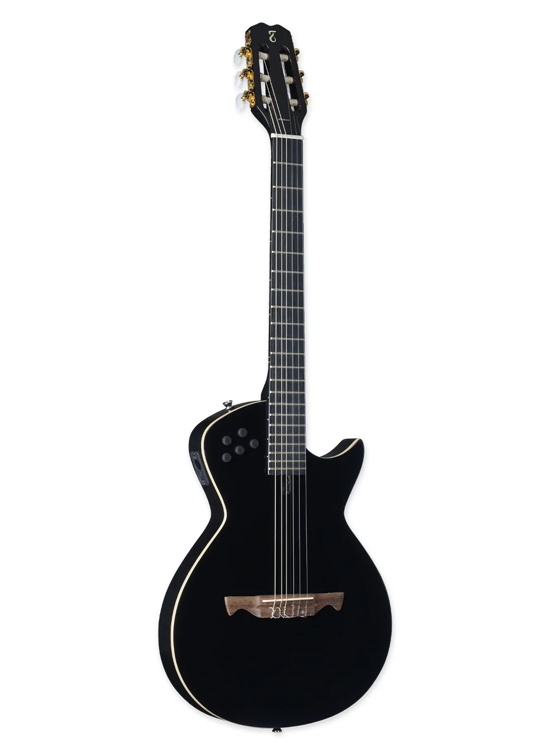 Guitarra Electroacústica Modena Nylon EQ BK - Imagen 2