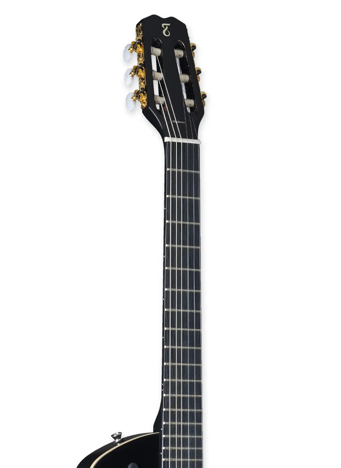 Guitarra Electroacústica Modena Nylon EQ BK - Imagen 4