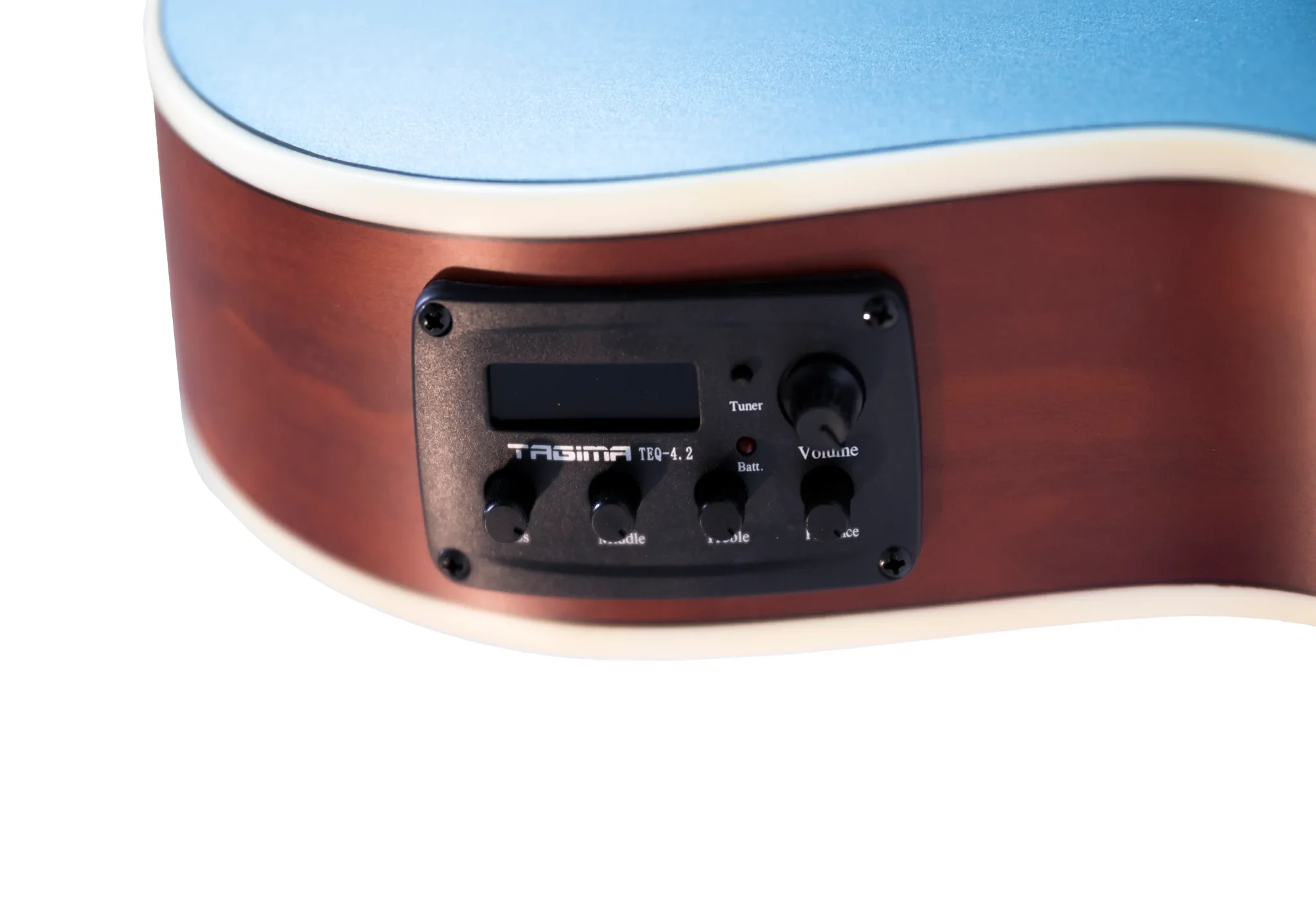 Guitarra Electroacústica Slim Serie LATAM Cartagena en Lake Placid Blue Satin - Imagen 3