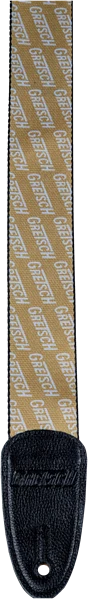 Correa Gretsch Logo Blanca y Dorada - Imagen 2