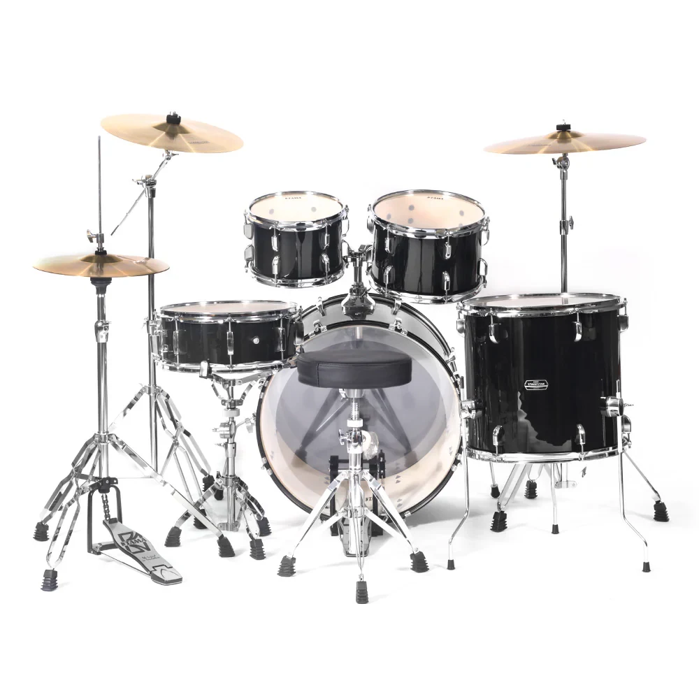 Kit de Batería Tama StageStar SG52KH6CBK con Hardware y Platillos Negro - Imagen 2