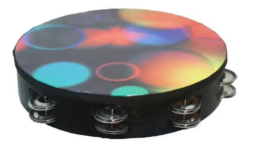Tamborín Vitale 12" con Doble Hilera de Sonajas - Imagen 2