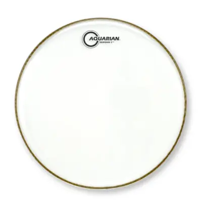 Parche Aquarian Texture Coated Response 2 de 18" Color Blanco