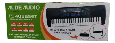 Teclado Alde Audio de 54 Teclas con Funda, Base y Entrada USB