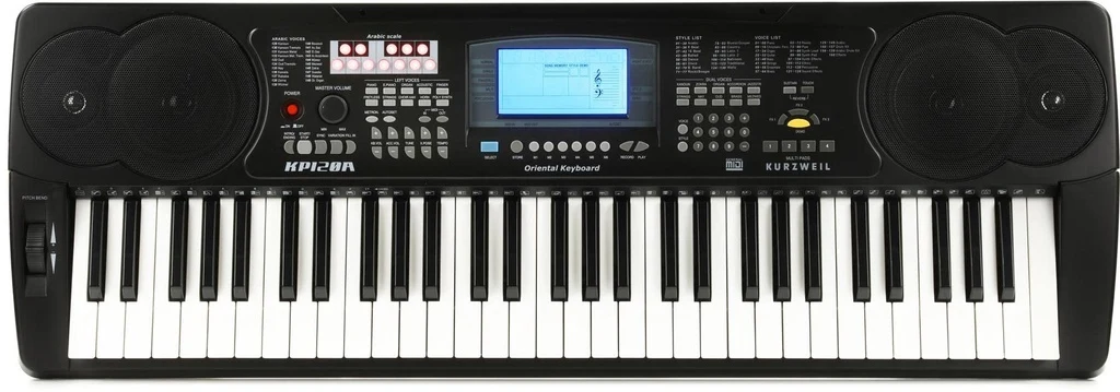 Teclado Arranger Kurzweil KP120A de 61 Teclas con Estilo Oriental