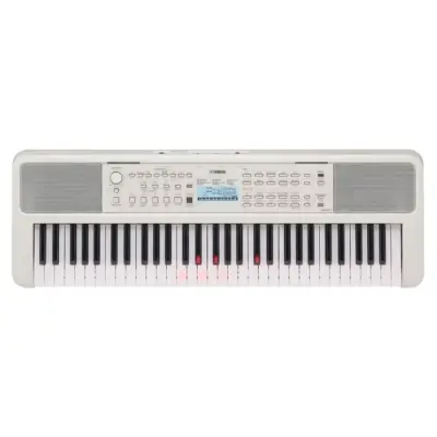 Teclado Portable Yamaha EZ-310SET de 61 Teclas Color Blanco con Sistema de Guía de Luces
