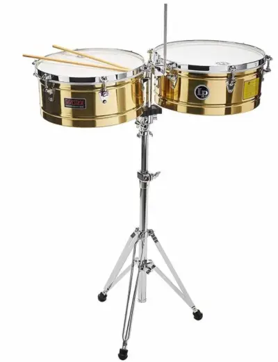 Timbales LP Prestige 14" y 15" con Atril de Latón