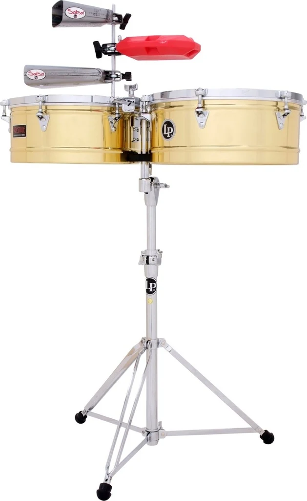 Timbales LP Prestige 14" y 15" con Atril de Latón - Imagen 2
