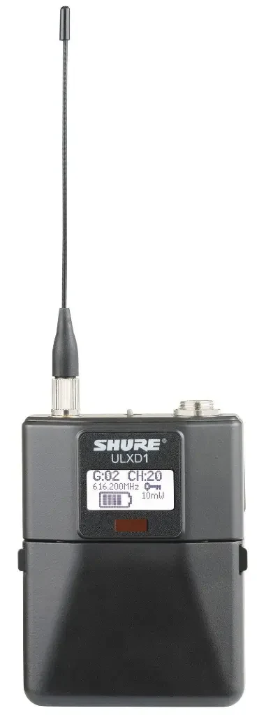 Transmisor de petaca inalámbrico digital Shure ULXD1 G50