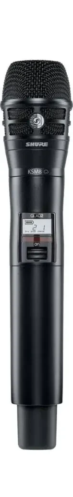 Transmisor inalámbrico Shure QLXD2 con cápsula KSM8