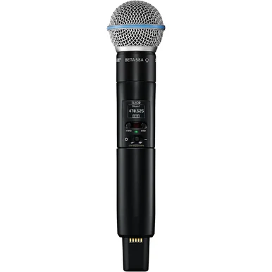 Transmisor inalámbrico Shure SLXD2 con cápsula Beta 58A