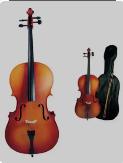 Violoncello Distele 4/4 con Acabado Flameado y Funda