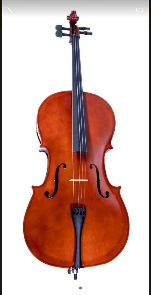 Violoncelo Lizt 4/4 con fondo y costados de madera