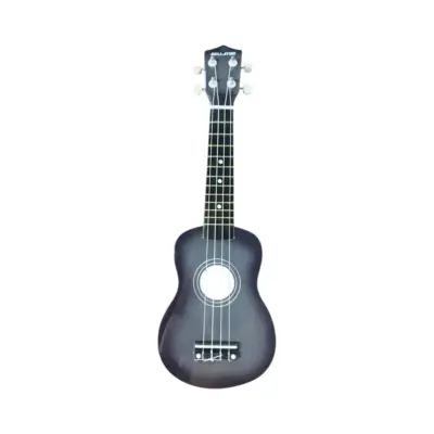 Paquete de Ukelele Soprano Sombreado Gris 21" con Funda, Correa, Afinador y Pua