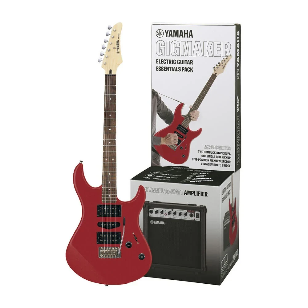 Yamaha ERG121 GP II Paquete de Guitarra Eléctrica con Amplificador y Accesorios