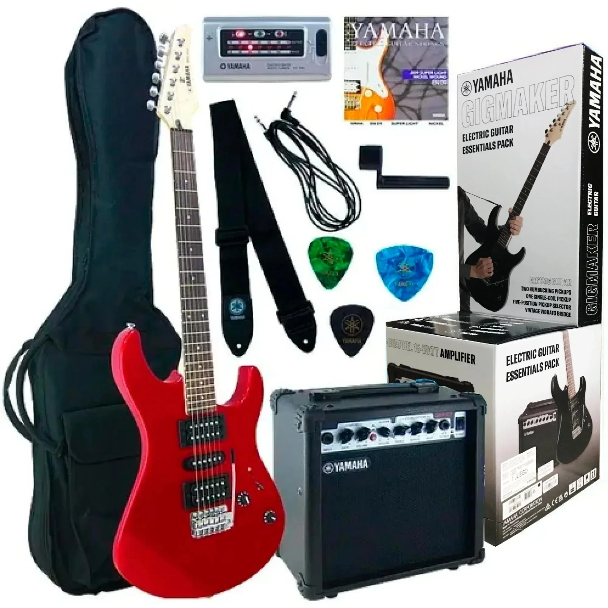 Yamaha ERG121 GP II Paquete de Guitarra Eléctrica con Amplificador y Accesorios - Imagen 3