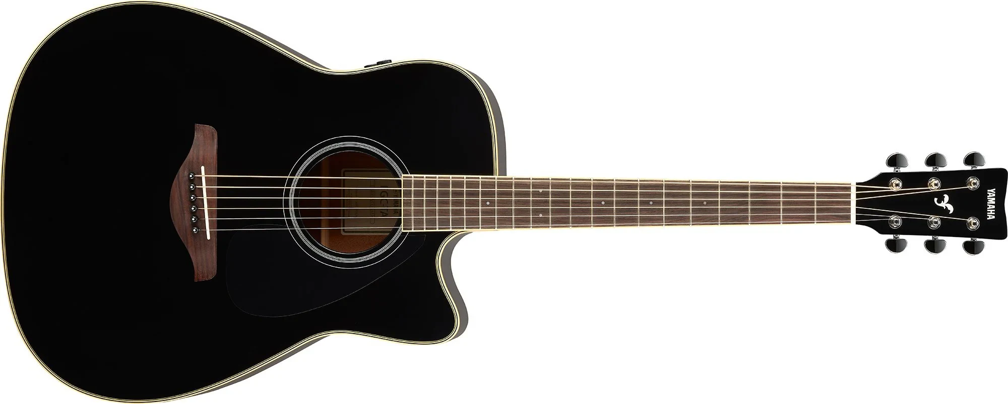 Yamaha FGC-TABL Guitarra Transacoustic Folk con Efectos Negra