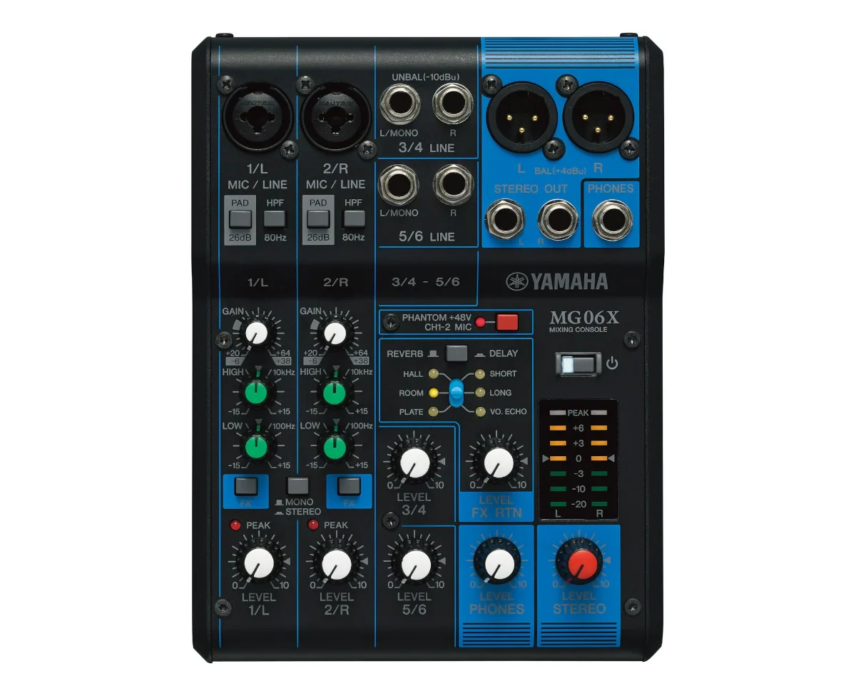 Mezcladora Analógica Yamaha MG06X