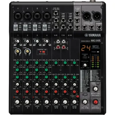 Mezcladora Yamaha MG10-XCV de 10 Canales con Efectos